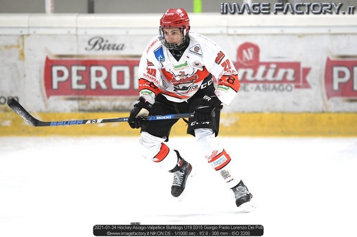 2021-01-24 Hockey Asiago-Valpellice Bulldogs U19 0315 Giorgio Paolo Lorenzo Dei Poli